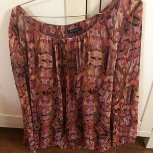 Anne Klein flowy dress shirt with billowing sleeves - Large